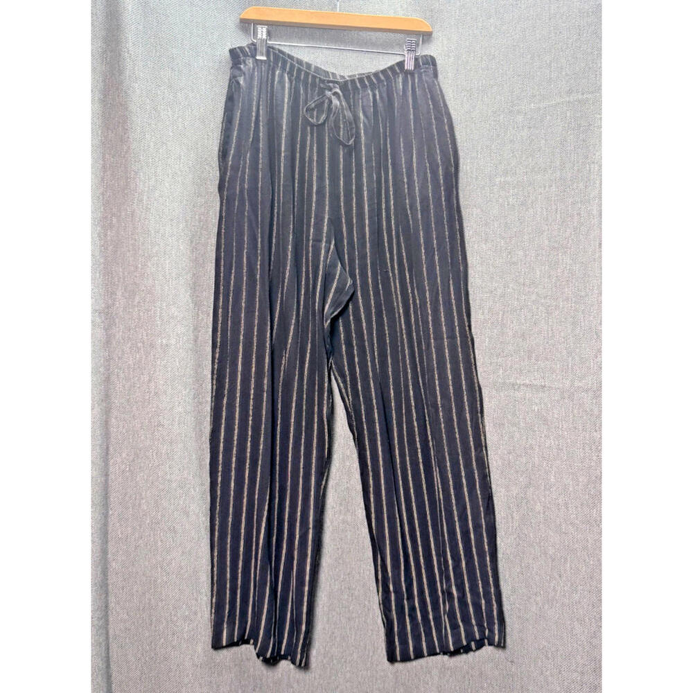 Vintage Ms Choice California Women's S/M Black‎ Striped Pants Classic